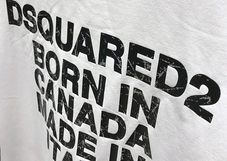 DSQUARED2 TSHIRT MEN SHORT- White Black Combo (2)