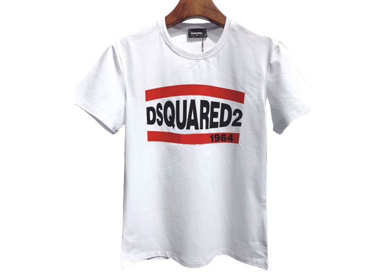 DSQUARED2 TSHIRT MEN SHORT - White Black Red (1)