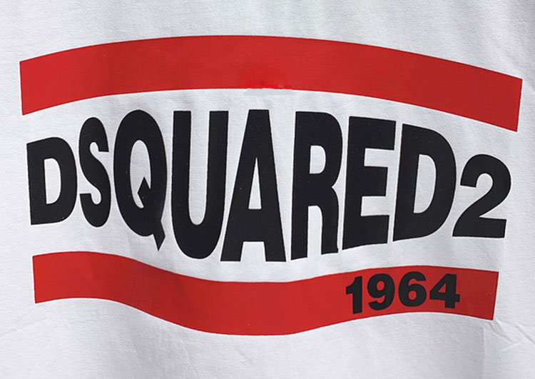 DSQUARED2 TSHIRT MEN SHORT - White Black Red (2)