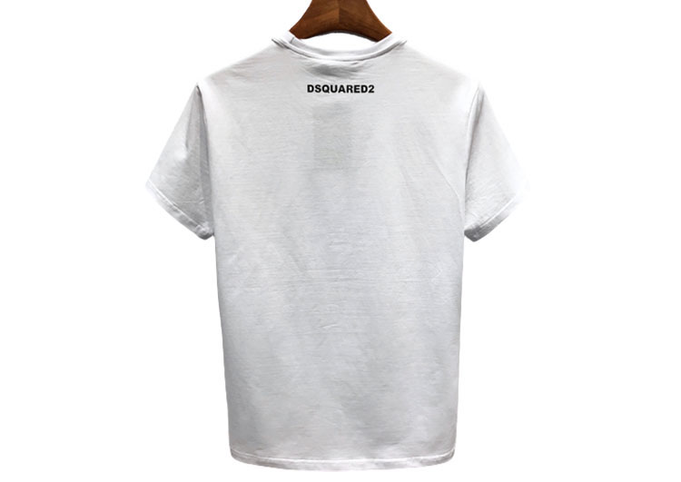 DSQUARED2 TSHIRT MEN SHORT - White and Black Art - 2