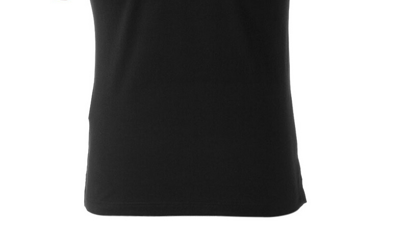 PRADA TSHIRT POLO SHORT MEN - Black & White Blue Border (4)