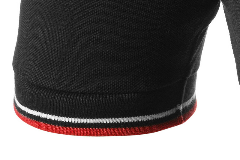 PRADA TSHIRT POLO SHORT MEN - Black & White Red Border (16)