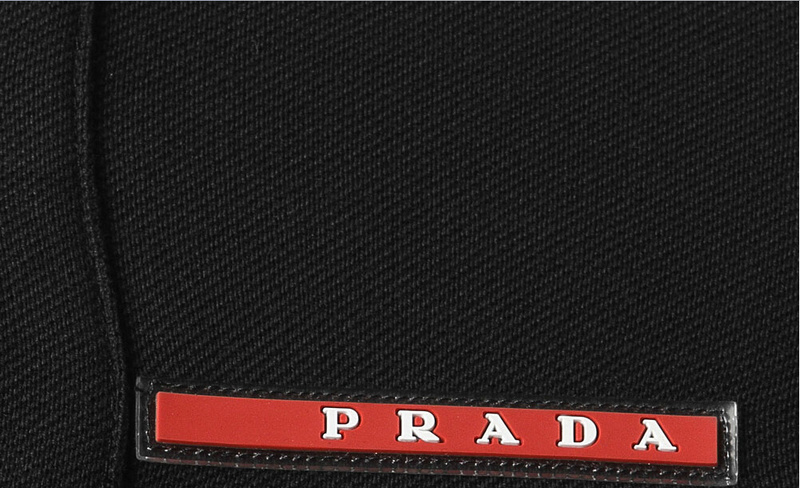PRADA TSHIRT POLO SHORT MEN - Black & White Red Border (19)