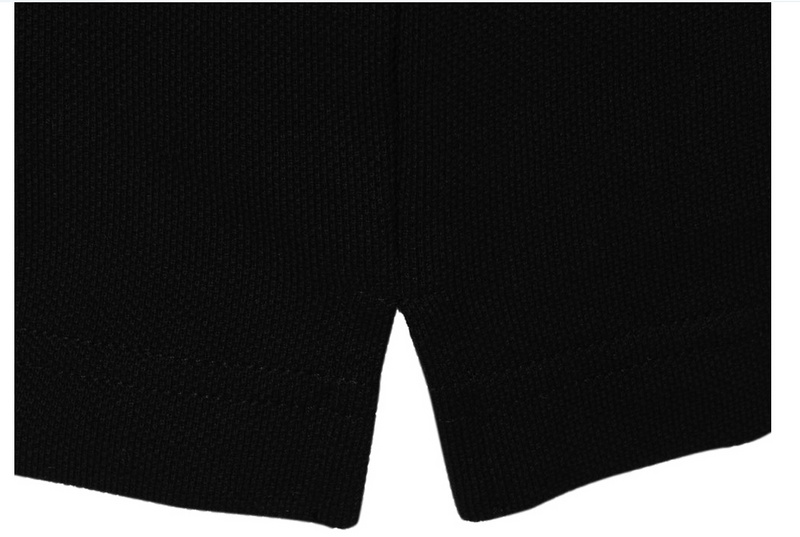 PRADA TSHIRT POLO SHORT MEN - Black & White Red Border (5)