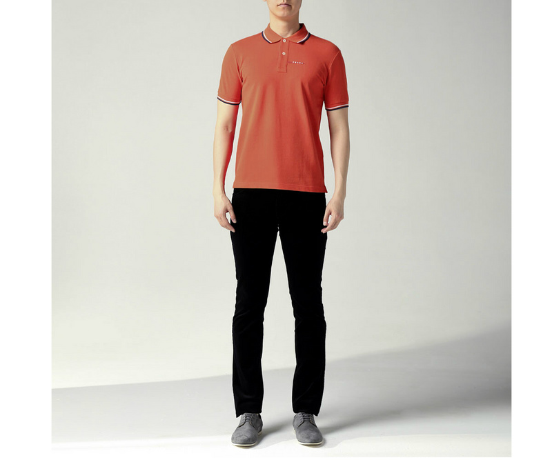 PRADA TSHIRT POLO SHORT MEN - Flamingo (9)