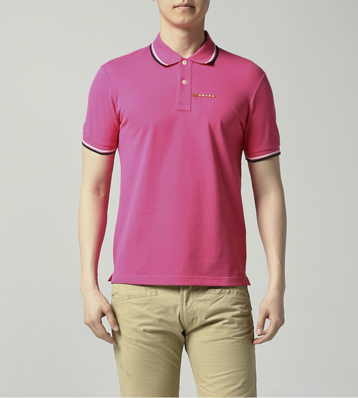 PRADA TSHIRT POLO SHORT MEN - Mulberry (3)
