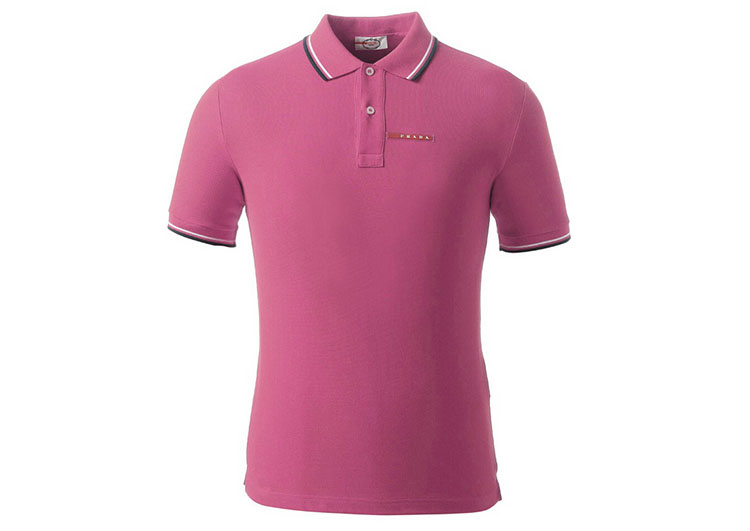 PRADA TSHIRT POLO SHORT MEN - Mulberry (4)