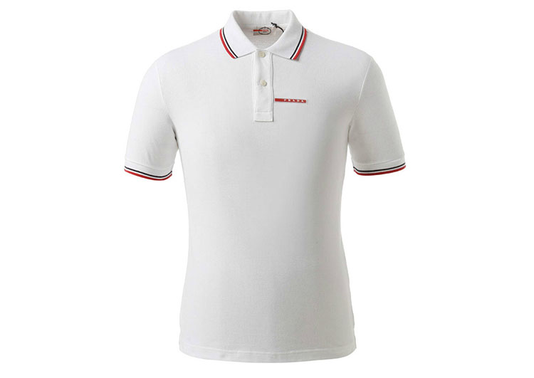 PRADA TSHIRT POLO SHORT MEN - White (1)