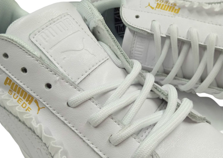 PUMA Basket Lace White Gold Label Casual Sneakers - 2