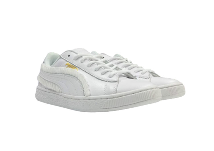 PUMA Basket Lace White Gold Label Casual Sneakers - 3