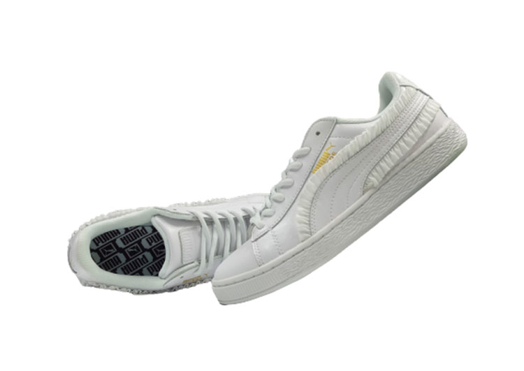 PUMA Basket Lace White Gold Label Casual Sneakers - 4