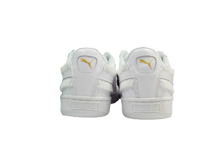 PUMA Basket Lace White Gold Label Casual Sneakers - 6