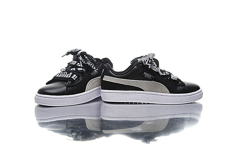 PUMA basket heart rihanna leather -Black and White (11)