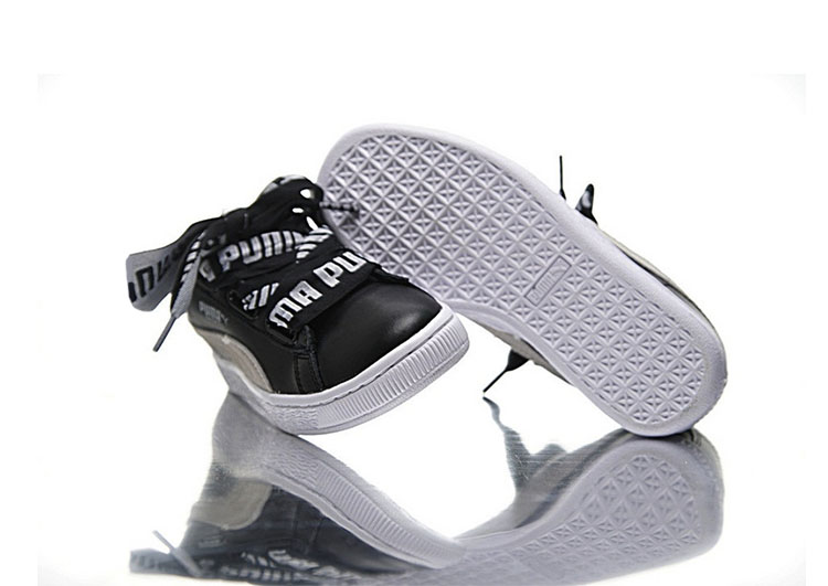 PUMA basket heart rihanna leather -Black and White (12)