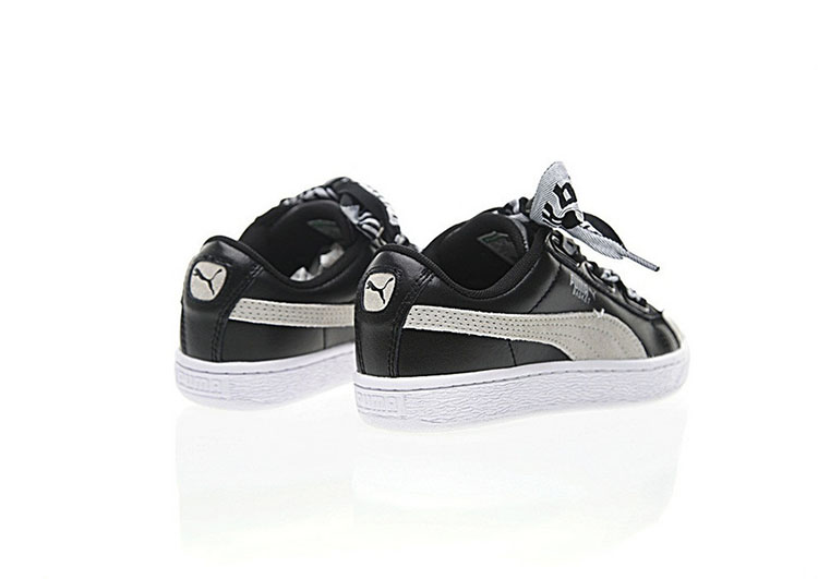 PUMA basket heart rihanna leather -Black and White (13)