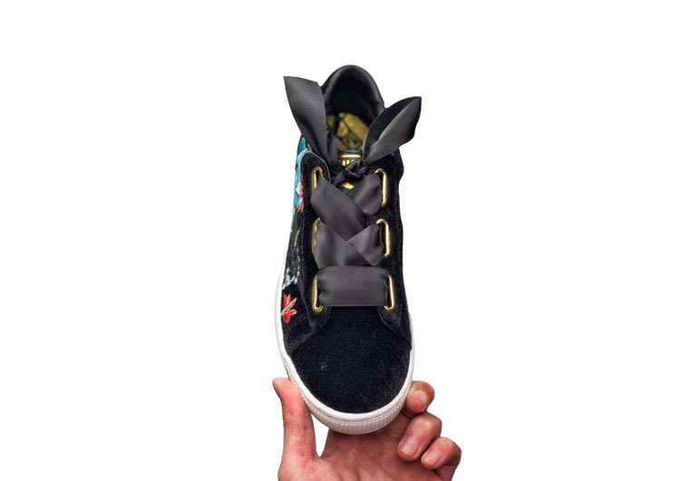 Puma SUEDE Hyper-Black and Alizarin (1)