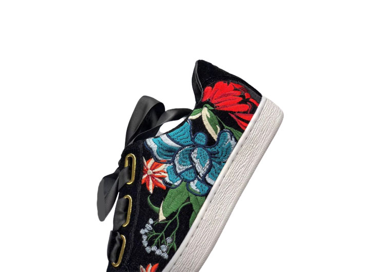 Puma SUEDE Hyper-Black and Alizarin (3)