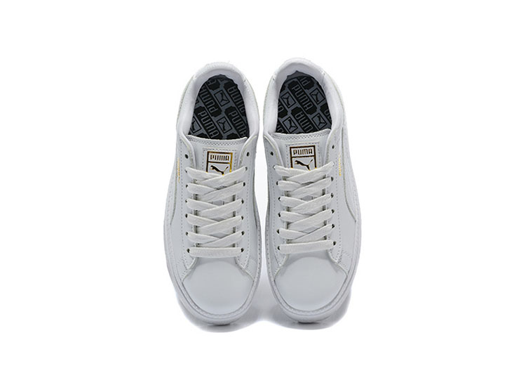 Puma suede platform rihanna platform shoes leather-Iron (4)