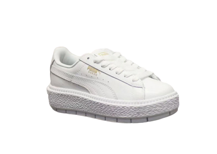 Puma suede platform rihanna platform shoes leather-Iron (7)