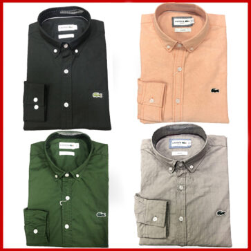 Catalog of buttoned shirts for men LACOSTE