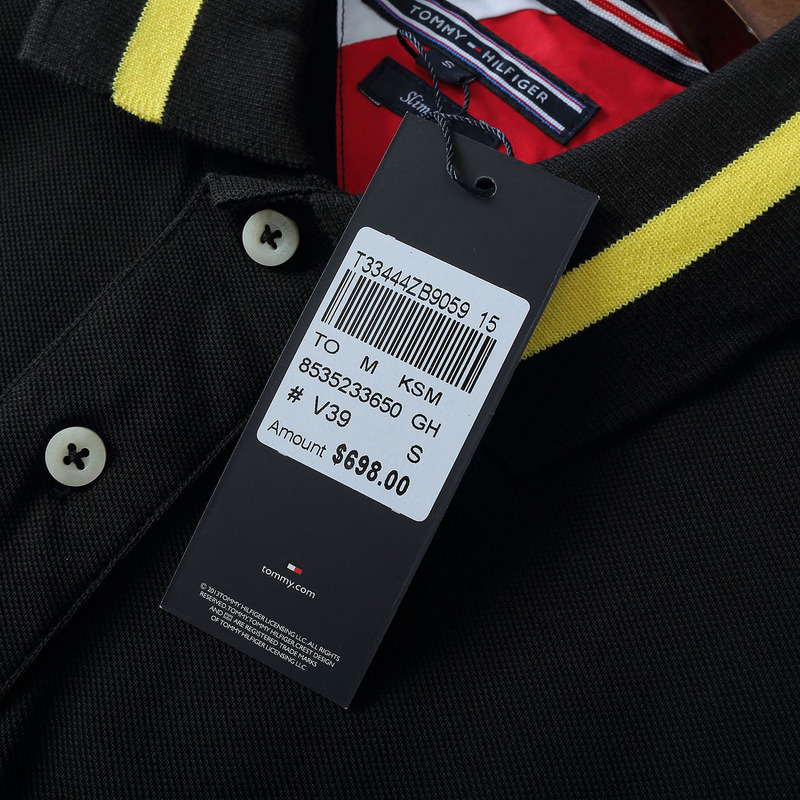 .TOMMY POLO MEN'S TSHIRT - BLACK (12)