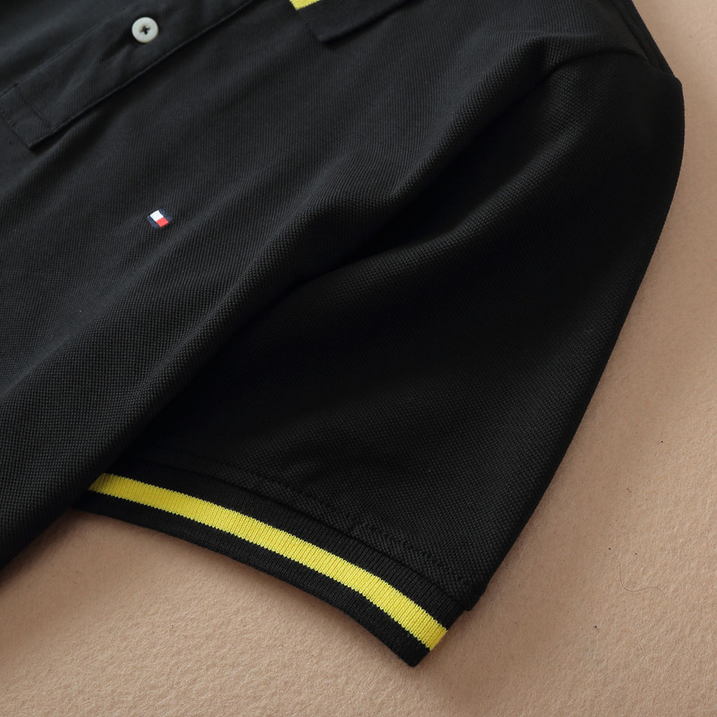 .TOMMY POLO MEN'S TSHIRT - BLACK (6)