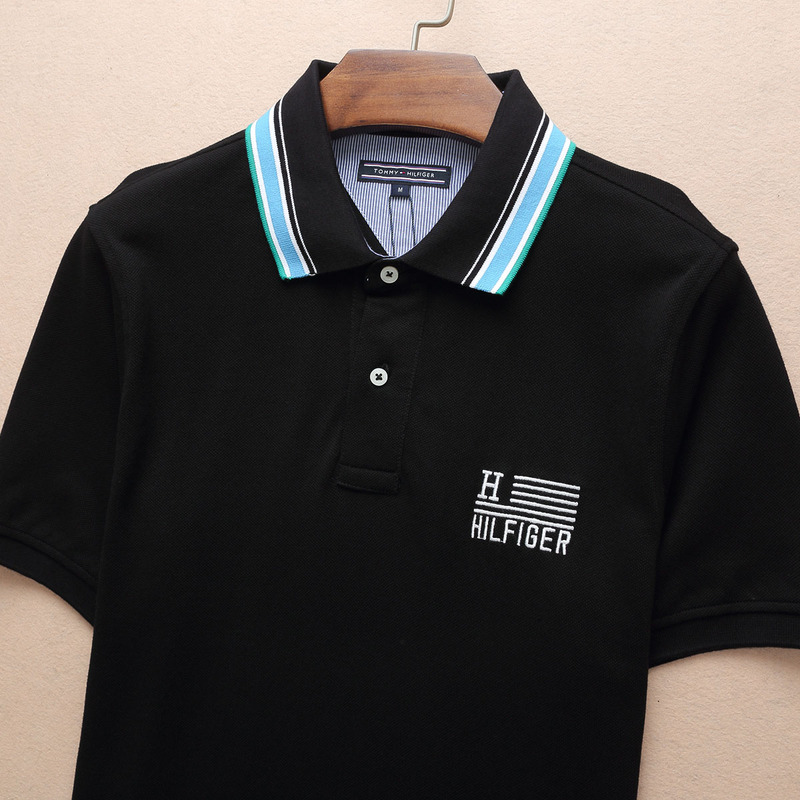 .TOMMY POLO MEN'S TSHIRT - Black (4)