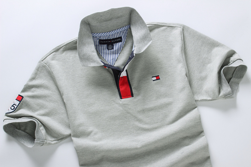 .TOMMY POLO MEN'S TSHIRT - GRAY (3)