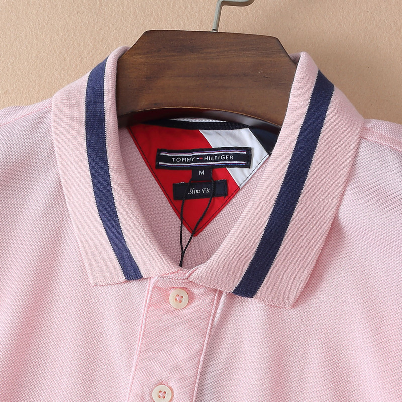 .TOMMY POLO MEN'S TSHIRT - LIGHT PINK (3)