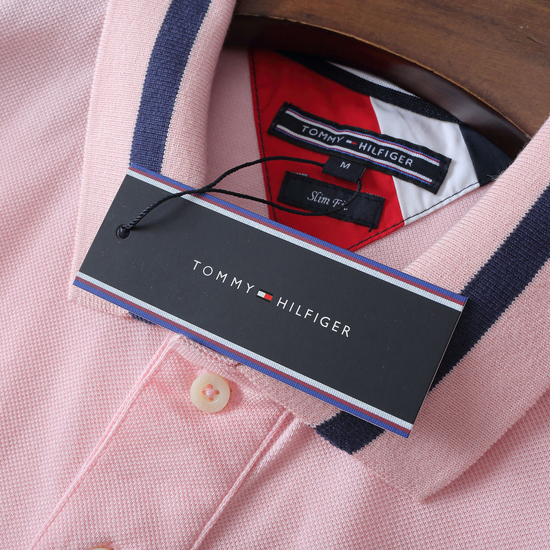 .TOMMY POLO MEN'S TSHIRT - LIGHT PINK (5)