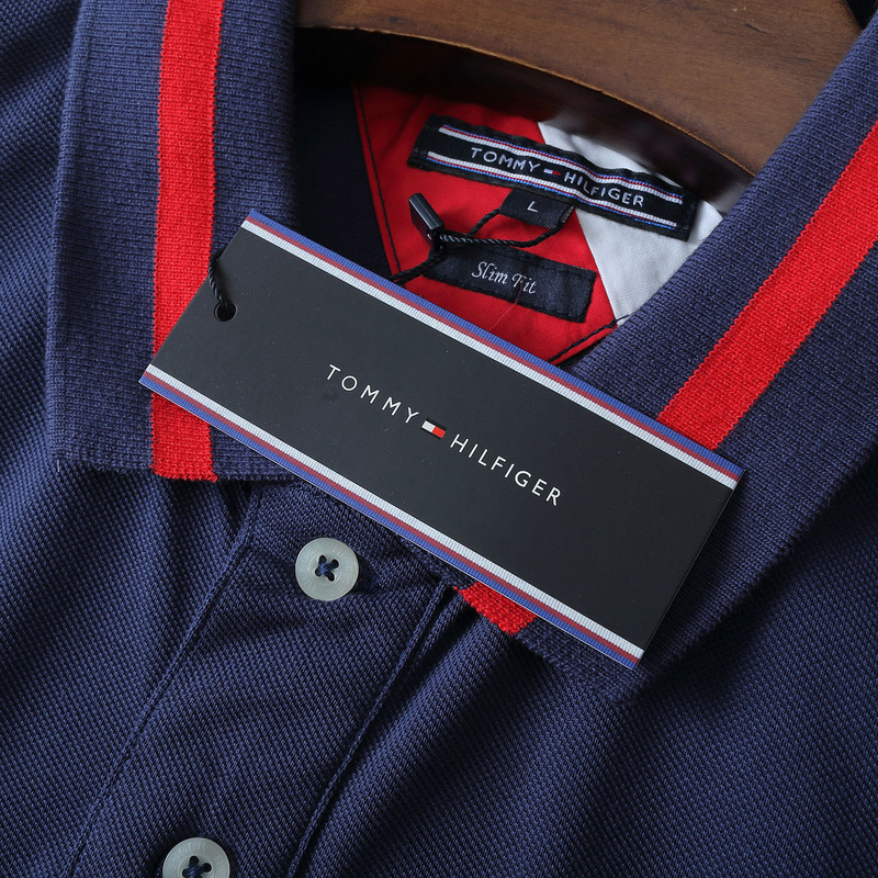 .TOMMY POLO MEN'S TSHIRT - NAVY BLUE (12)
