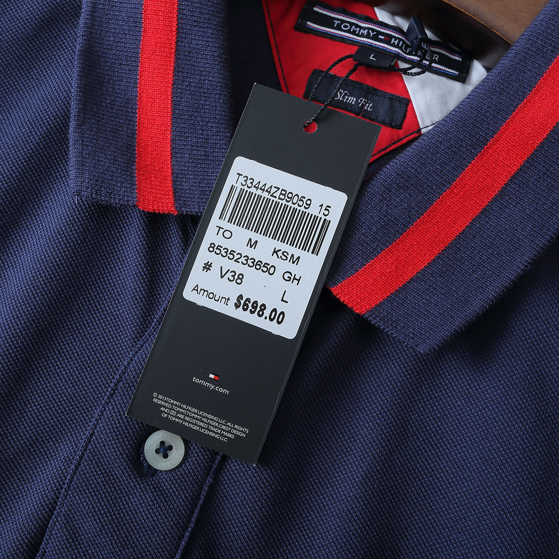.TOMMY POLO MEN'S TSHIRT - NAVY BLUE (4)