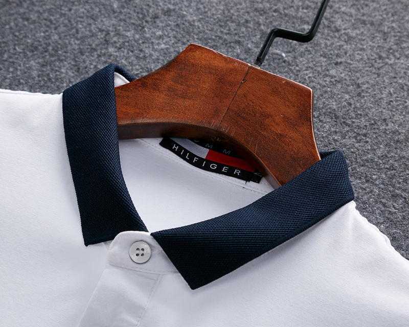 .TOMMY POLO MEN'S TSHIRT - White & Black (6)