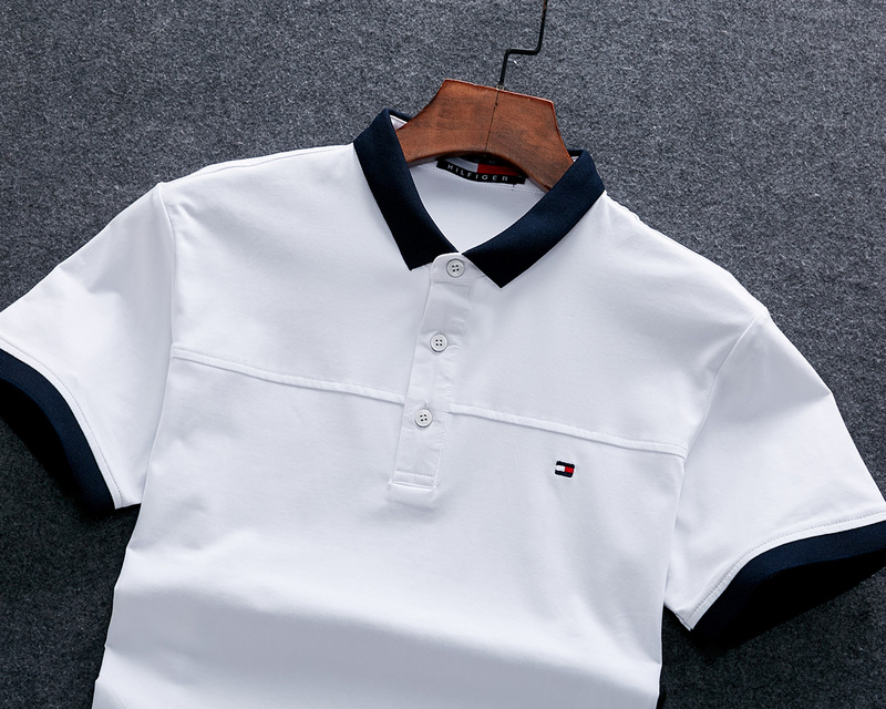 .TOMMY POLO MEN'S TSHIRT - White & Black (7)