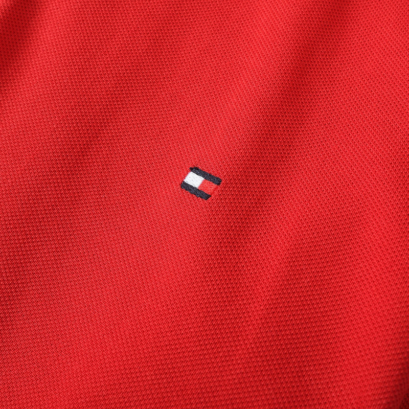 .TOMMY POLO TSHIRT - Alizarin (7)