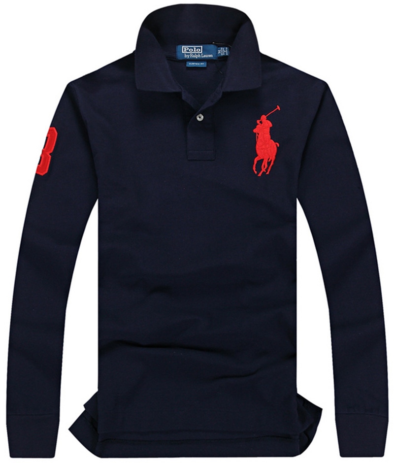 .RALPH LAUREN POLO TSHIRT MEN LONG BIG PONY - Midnight Express