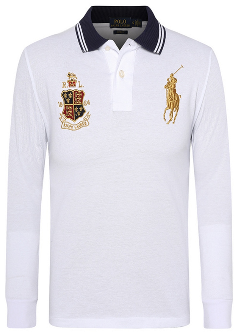 .RALPH LAUREN POLO TSHIRT MEN LONG BIG PONY - WHITE (2)