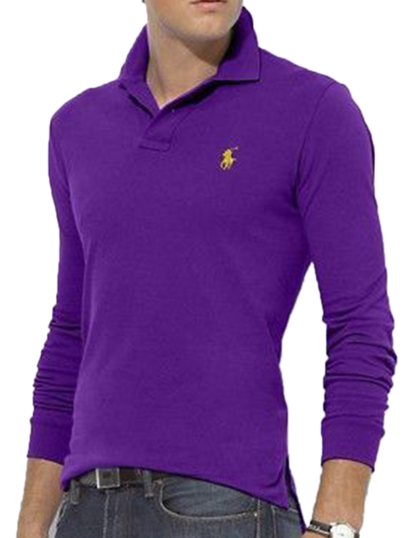 .RALPH LAUREN POLO TSHIRT MEN'S LONG - Persian Indigo
