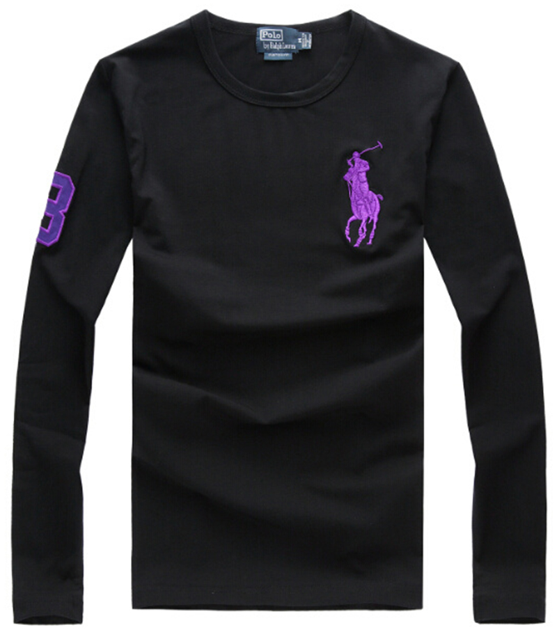 .RALPH LAUREN TSHIRT MEN'S LONG - BLACK