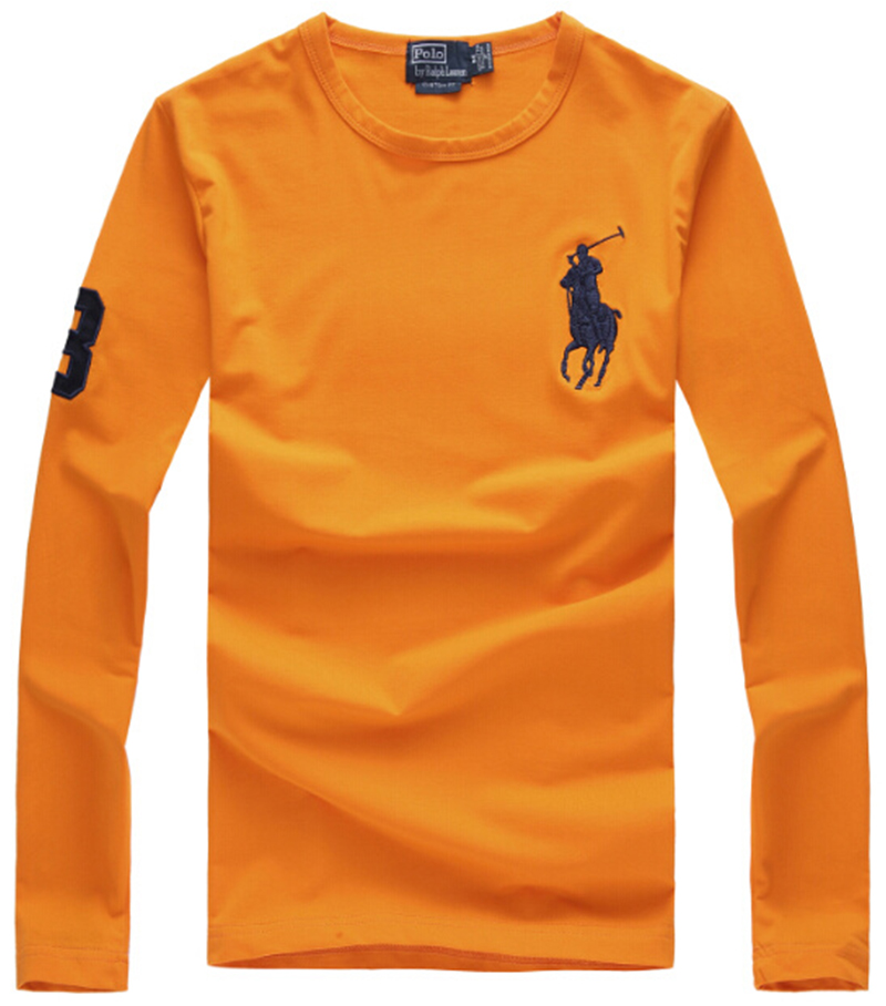 .RALPH LAUREN TSHIRT MEN'S LONG - CARROT ORG