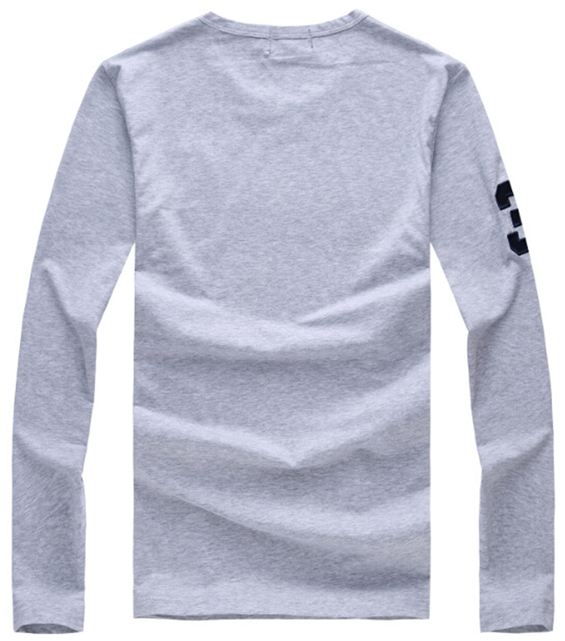 .RALPH LAUREN TSHIRT MEN'S LONG - GRAY (2)