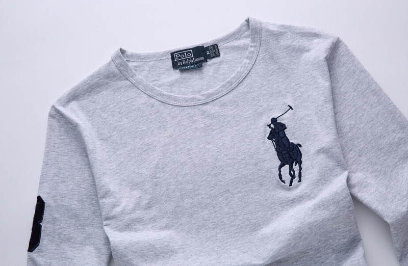 .RALPH LAUREN TSHIRT MEN'S LONG - GRAY (7)