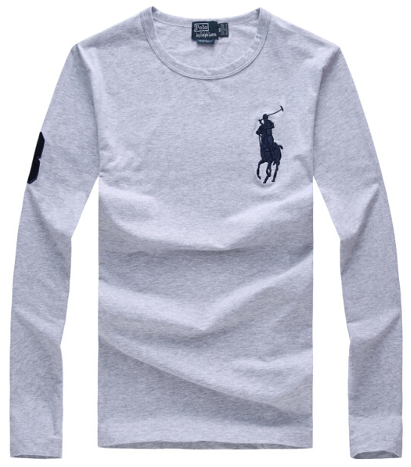 .RALPH LAUREN TSHIRT MEN'S LONG - GRAY (8)